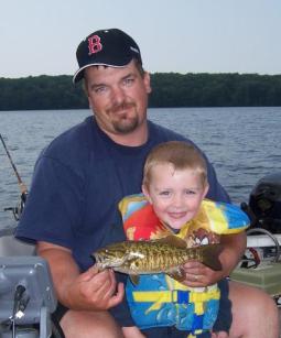 Bass fishing in the Adirondacks of Upstate New York.