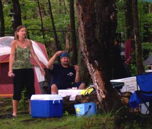 Camping in the Adirondacks of Upstate New York.